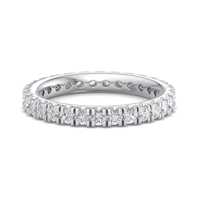 White Gold Lab Grown Diamond Eternity Band 