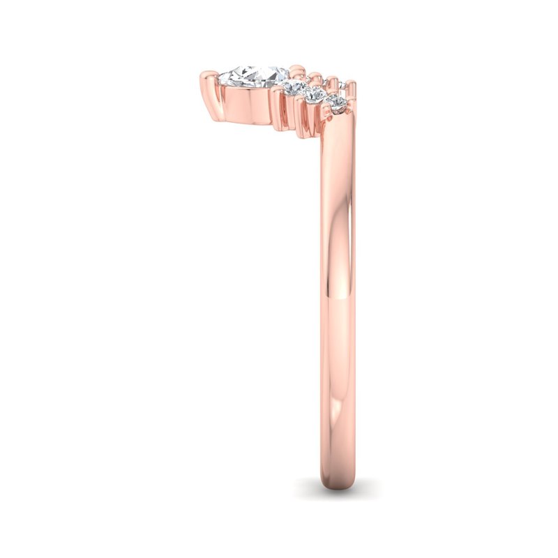 Rose Gold Kelsey Petite Contoured Band