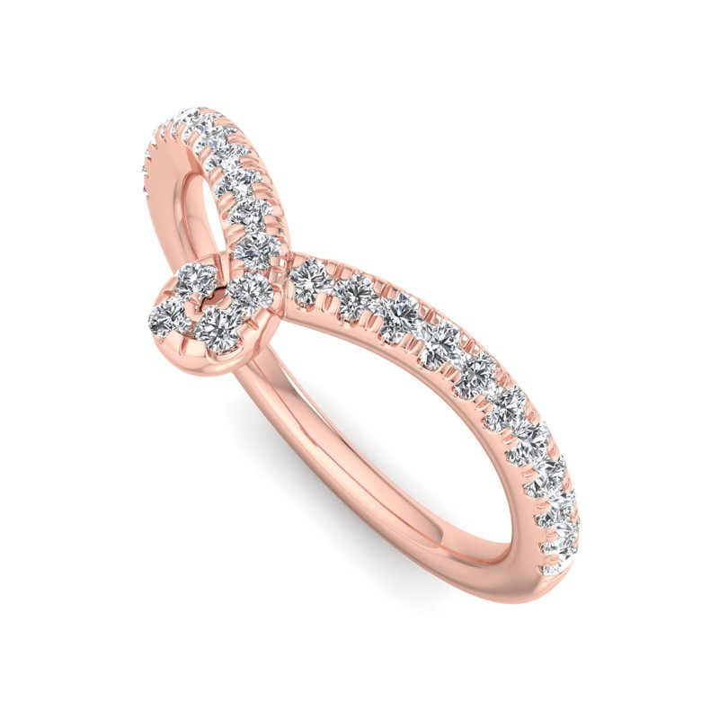 Rose Gold Love Knot Band
