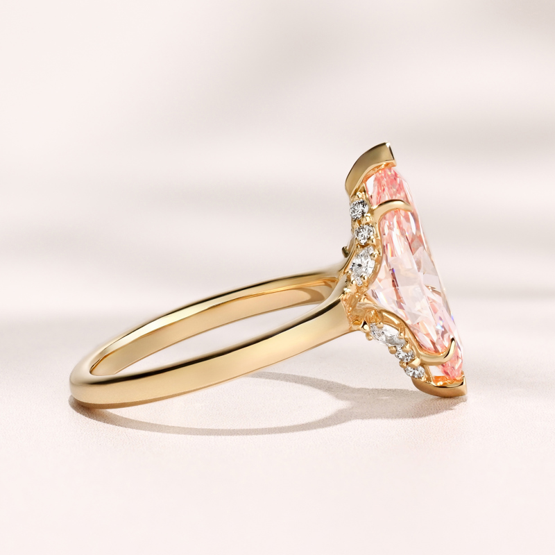 Vivienne Ring | 3.58ct Marquise Pink Lab Grown Diamond