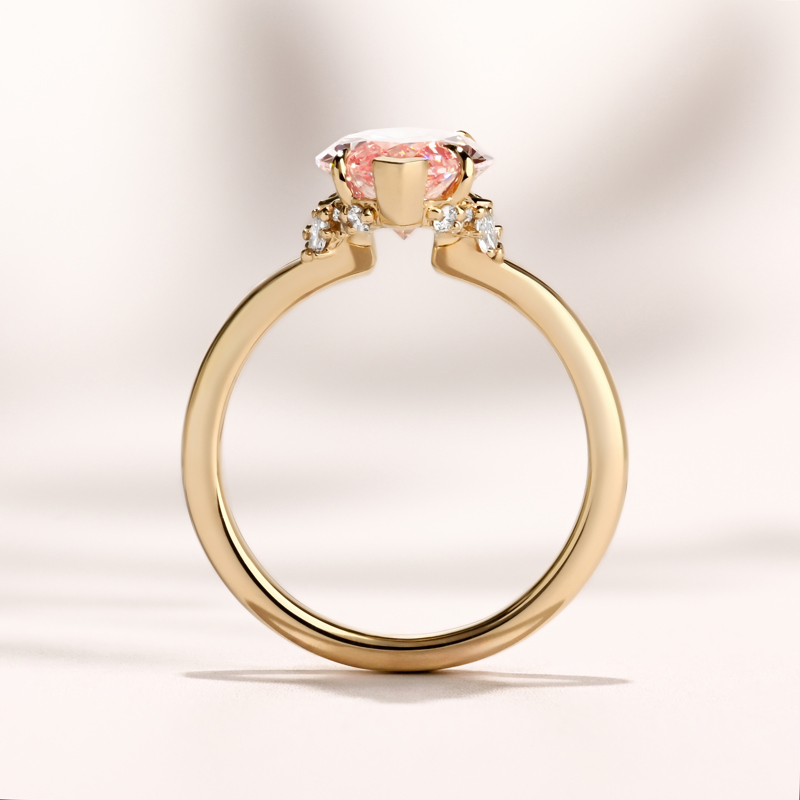 Vivienne Ring | 3.58ct Marquise Pink Lab Grown Diamond