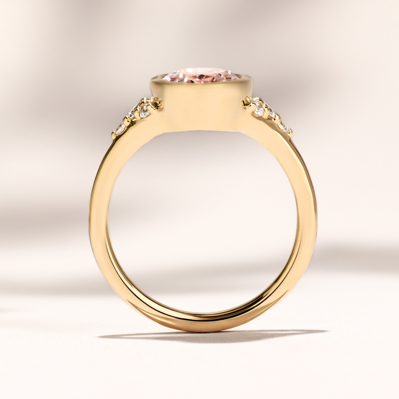 Zora Ring | 2.36 Oval Pink Lab Grown Diamond
