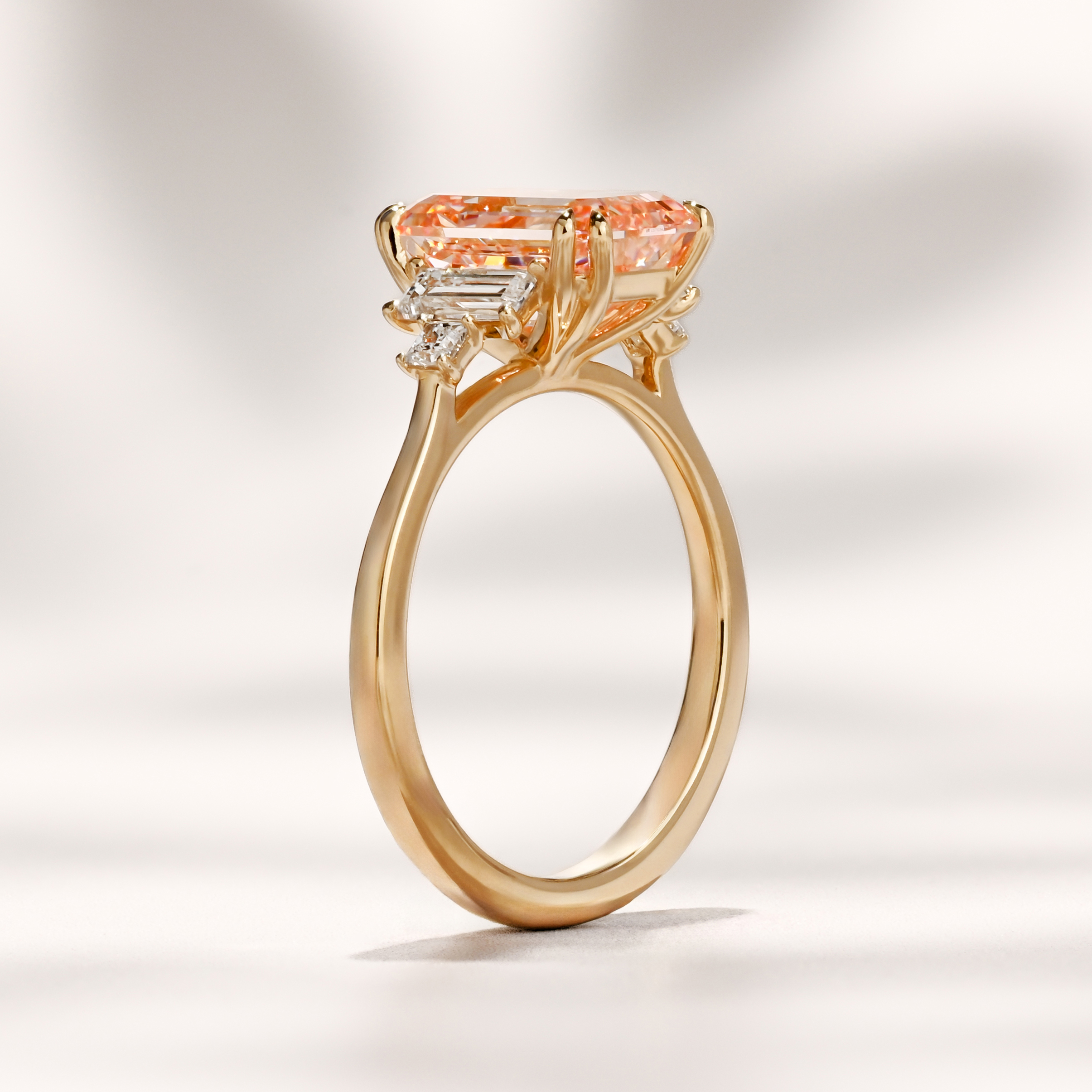 Amelia Ring I 3.08ct Elongated Cushion Pink Lab Grown Diamond