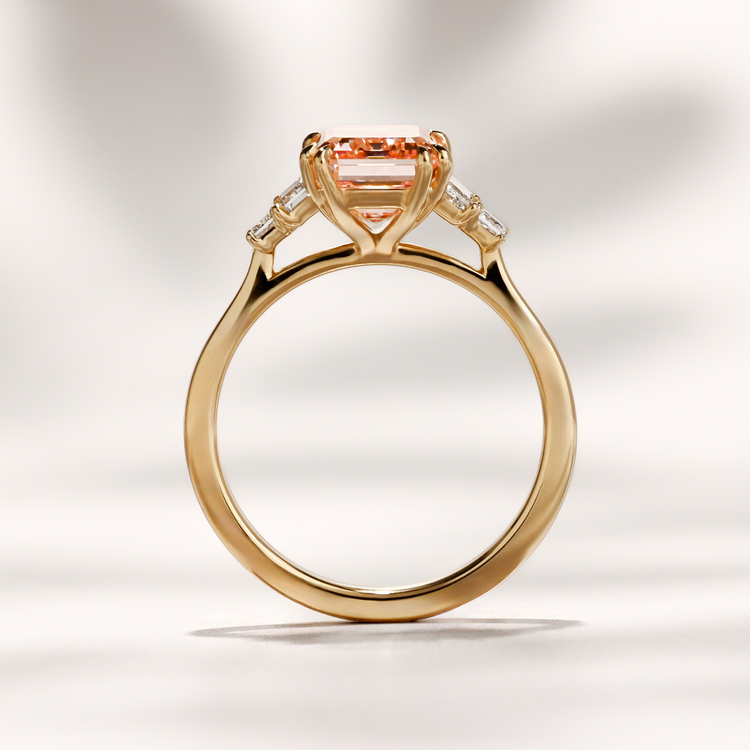 Amelia Ring I 3.08ct Elongated Cushion Pink Lab Grown Diamond