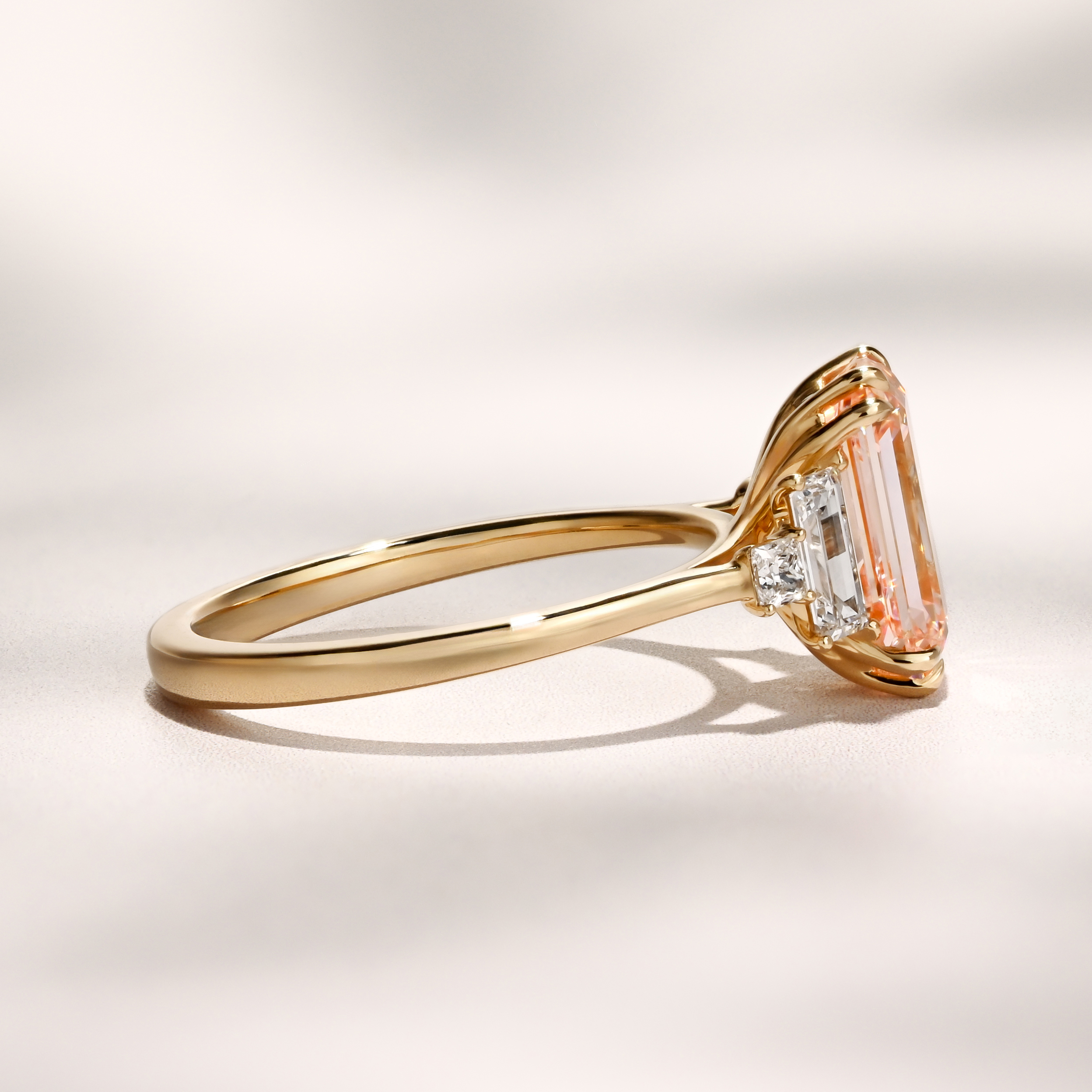 Amelia Ring I 3.08ct Elongated Cushion Pink Lab Grown Diamond