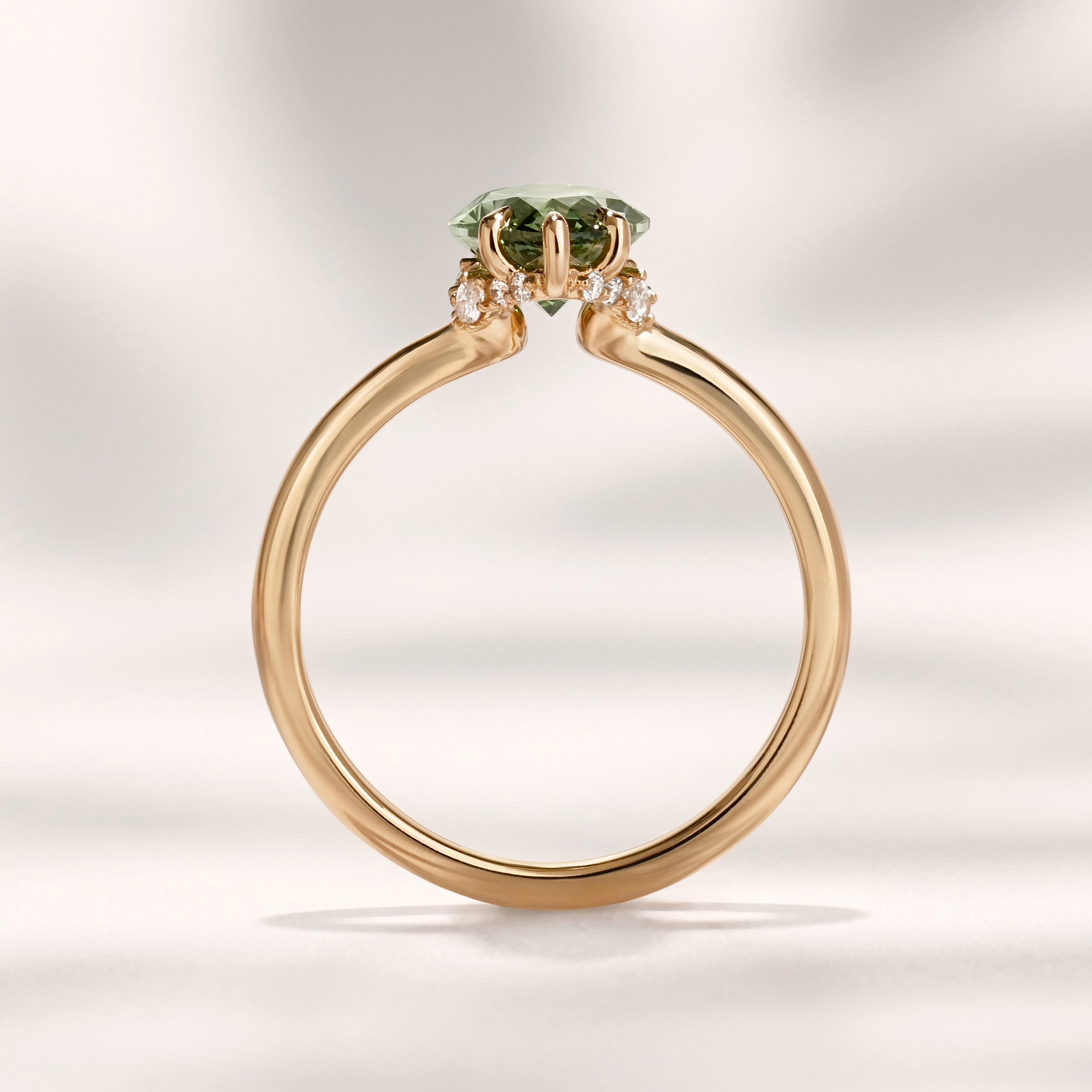 Maristella Ring | 2.03ct Marquise Green Lab Grown Diamond