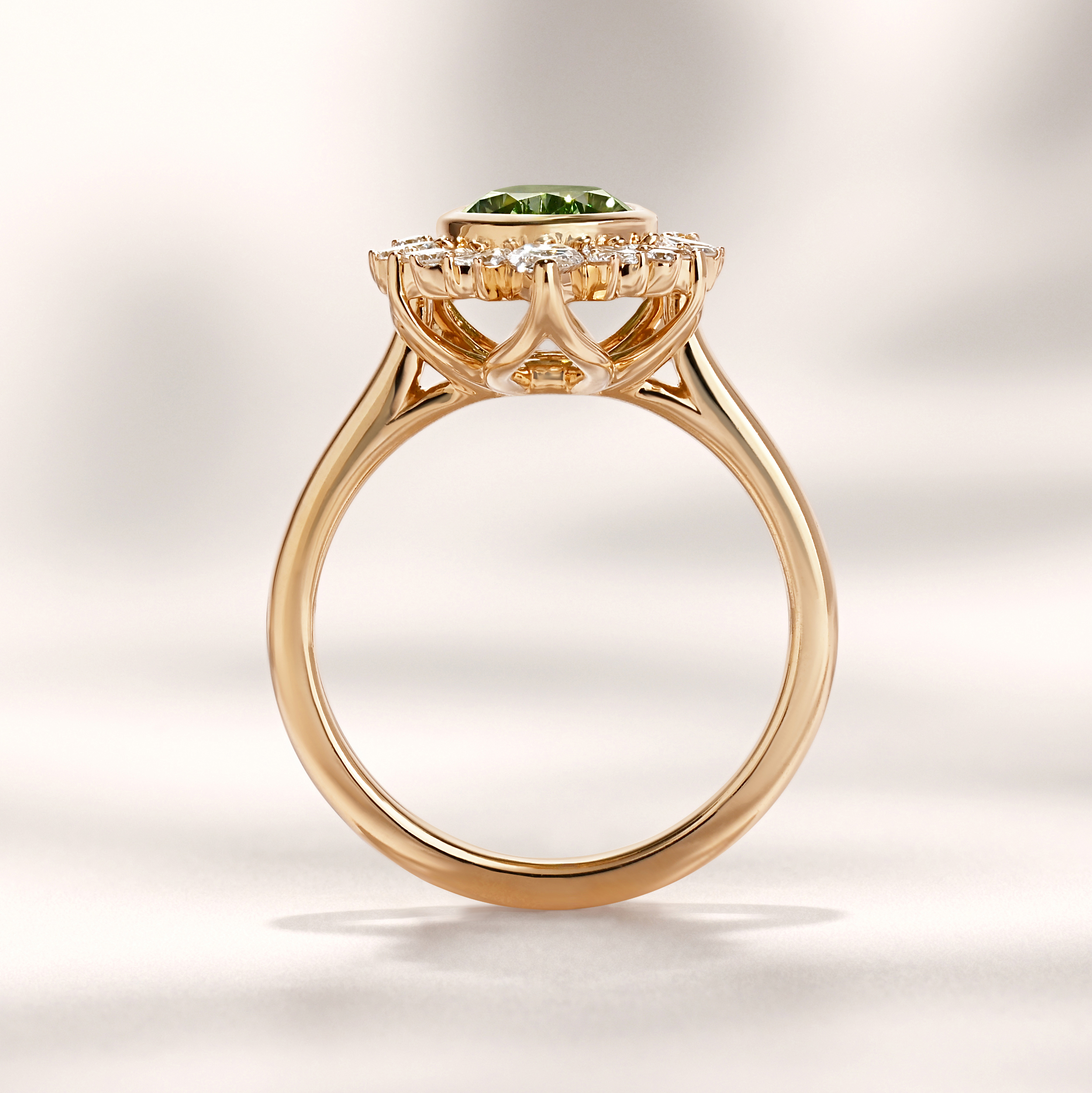 Isadora Ring | 1.59ct Pear Green Lab Grown Diamond