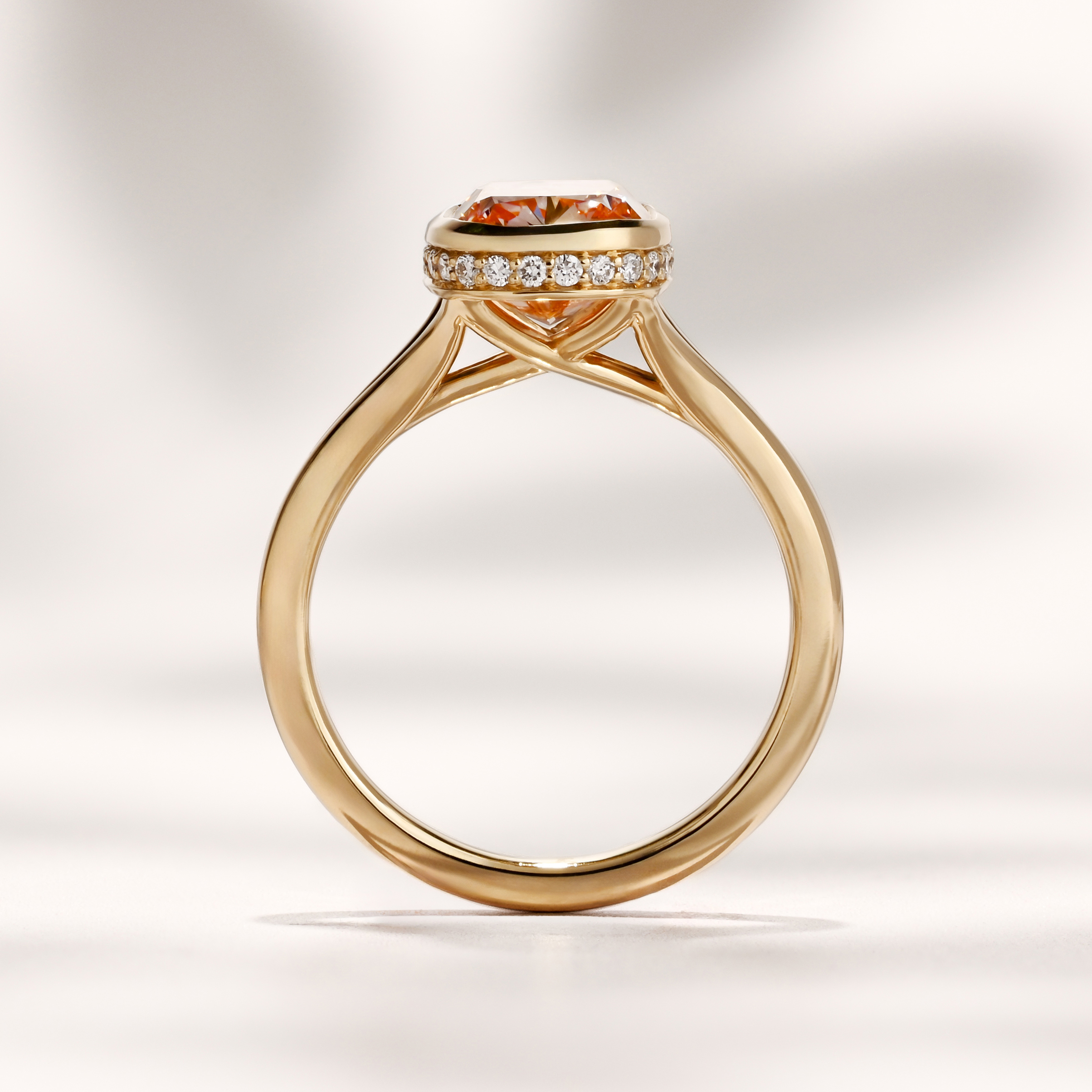 Diletta Ring | 2.90ct Cushion Pink Lab Grown Diamond