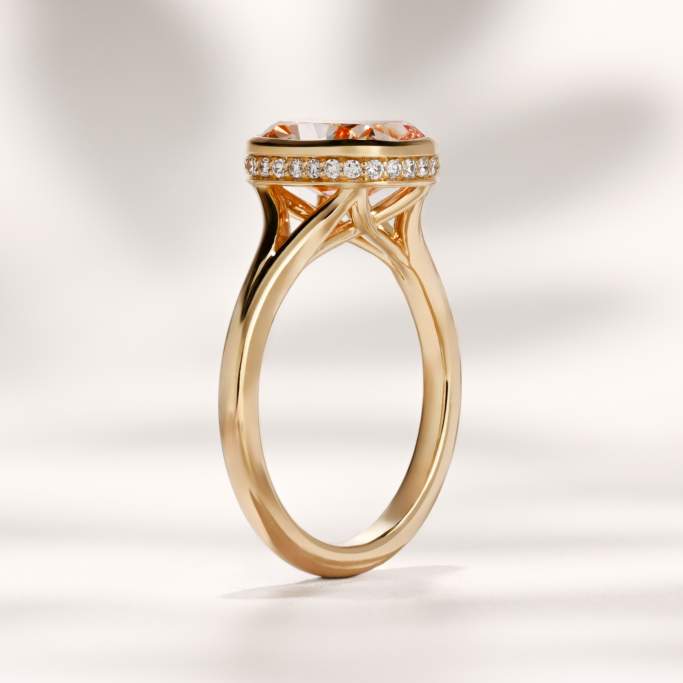 Diletta Ring | 2.90ct Cushion Pink Lab Grown Diamond
