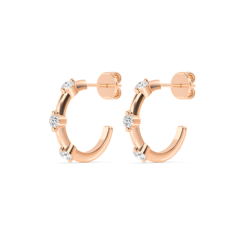Rose Gold Demi Earrings
