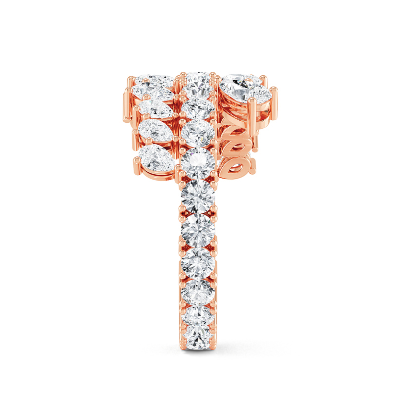 Rose Gold Olympia Pear Lab Grown Diamond Eternity (2 3/4ctw)