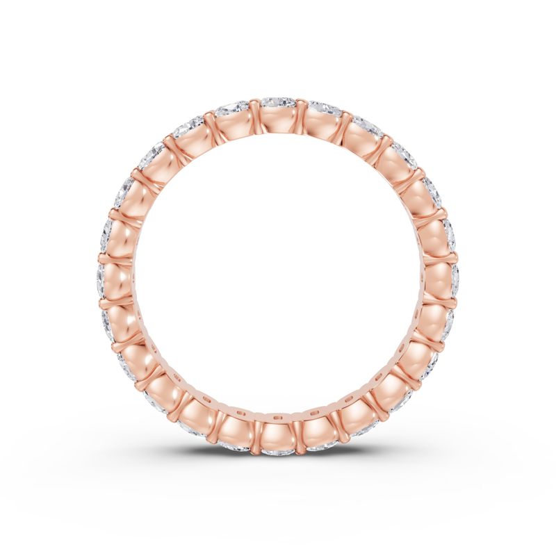 Rose Gold Cushion Shared Prong Eternity (2ctw)