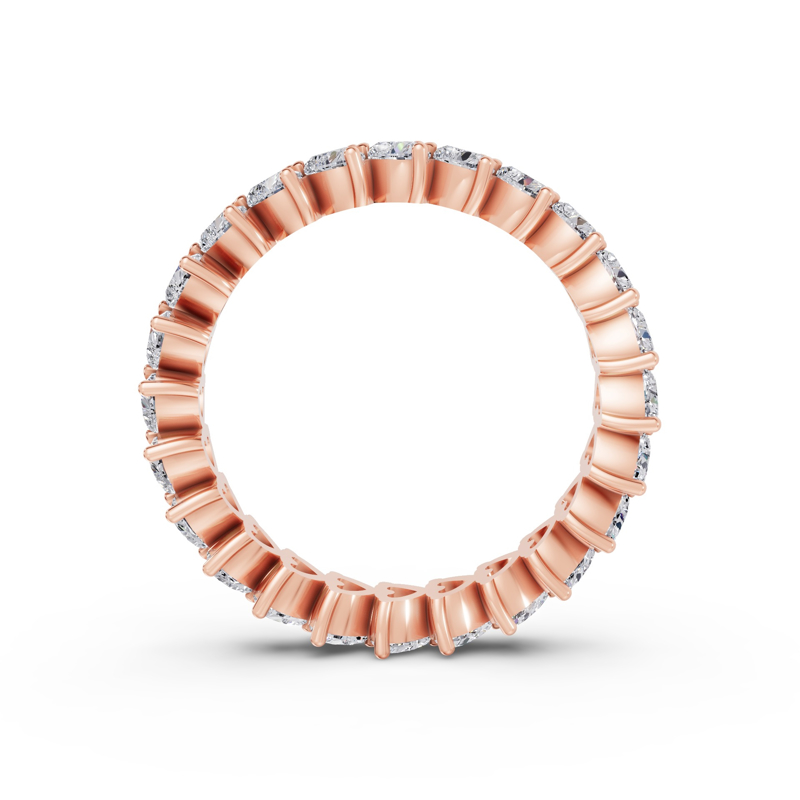 Rose Gold Heart Shape Diamond Eternity (2ctw)