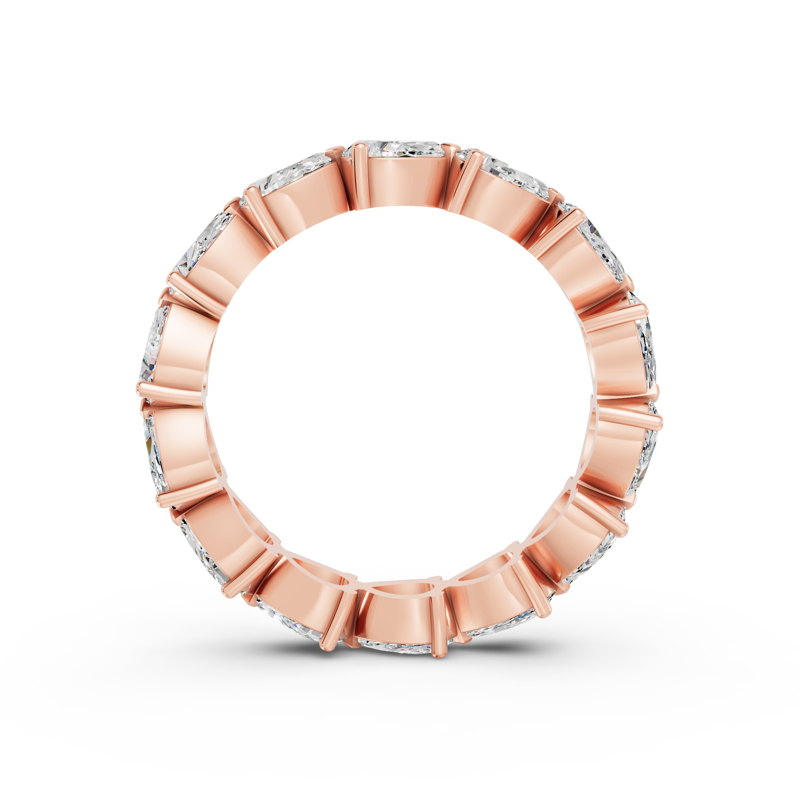 Rose Gold East West Pear Eternity (2ctw)