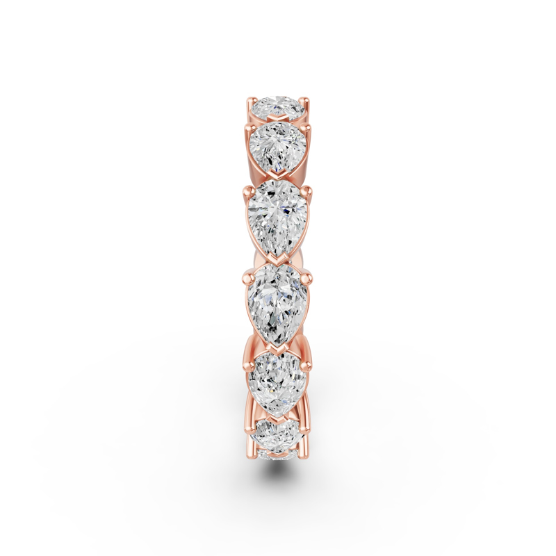 Rose Gold East West Pear Eternity (2ctw)