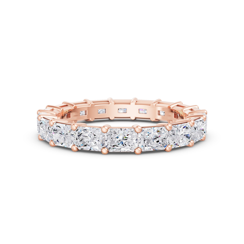 Rose Gold East West Radiant Eternity (2ctw)