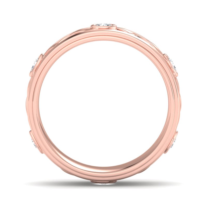 Rose Gold 8mm Liora Knot (1/4ctw)