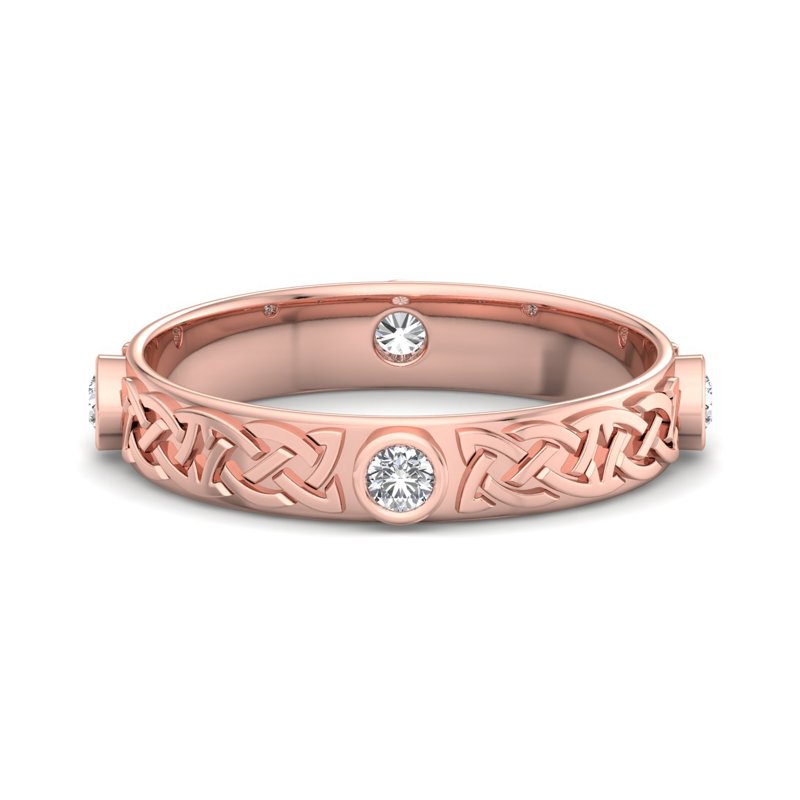Rose Gold Solara Knot (1/4ctw)