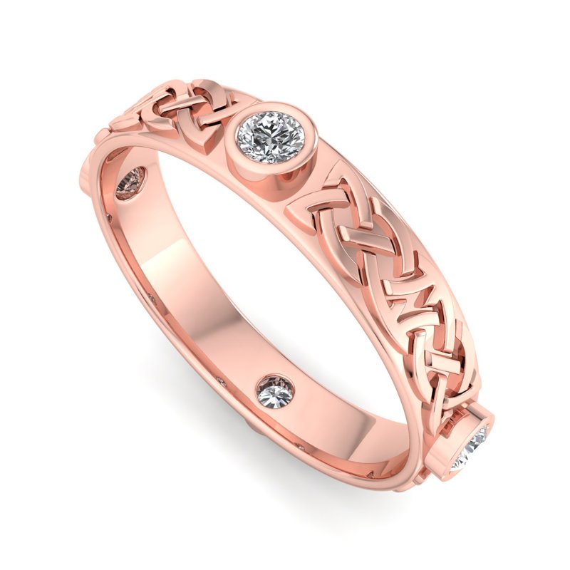 Rose Gold Solara Knot (1/4ctw)