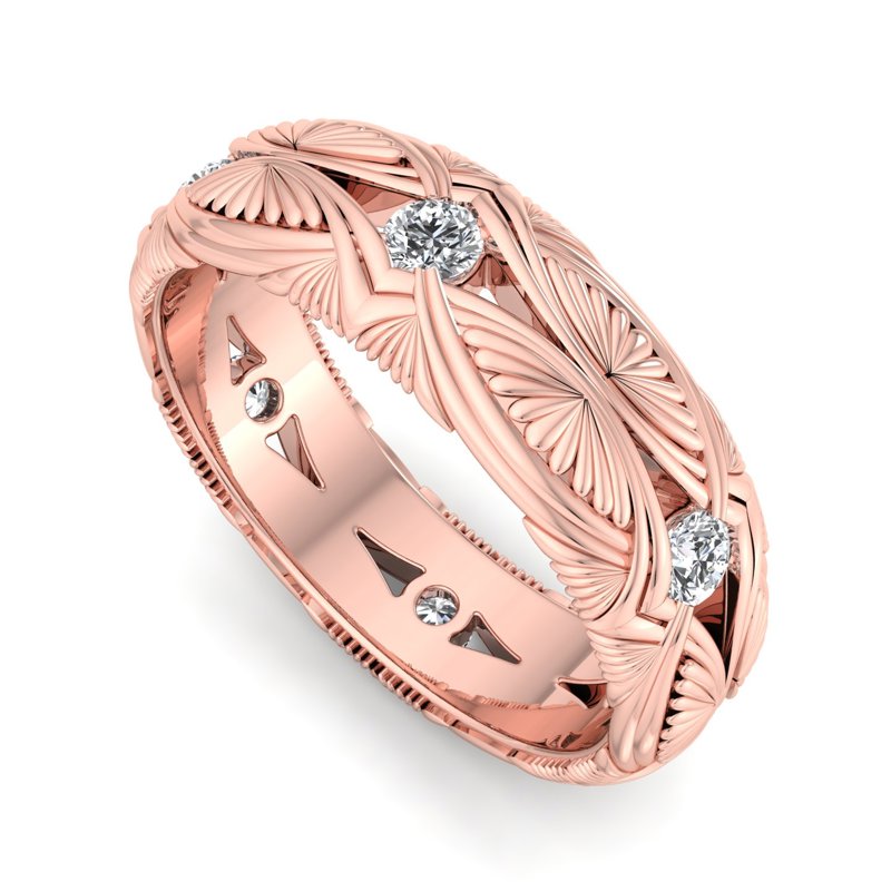 Rose Gold Golden Thistle Diamond