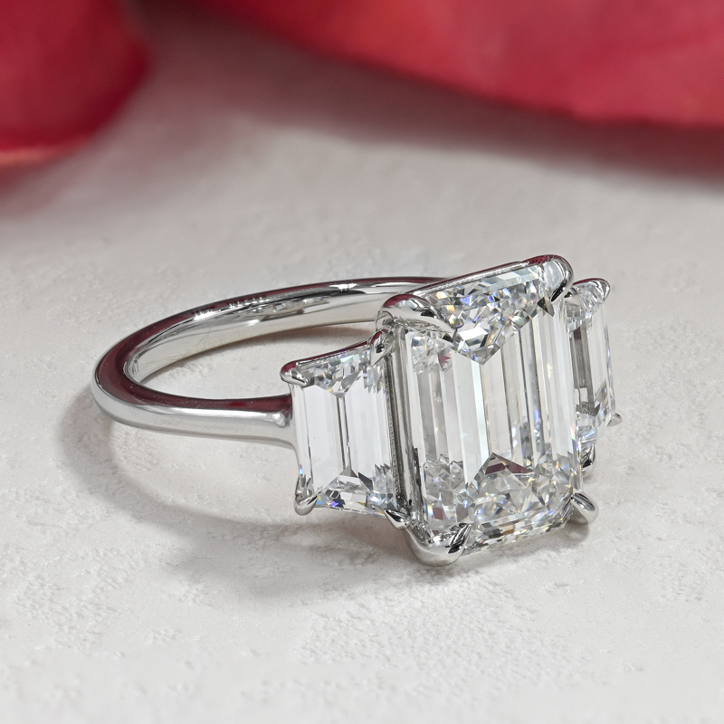 Platinum Emerald Cut  (7ctw)