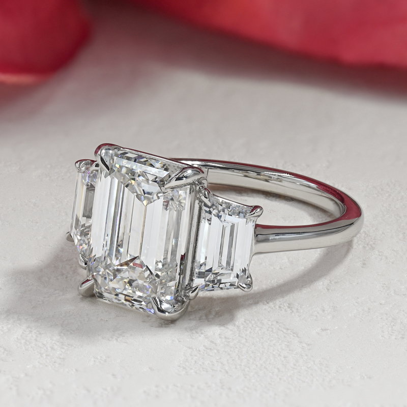 Platinum Emerald Cut  (7ctw)