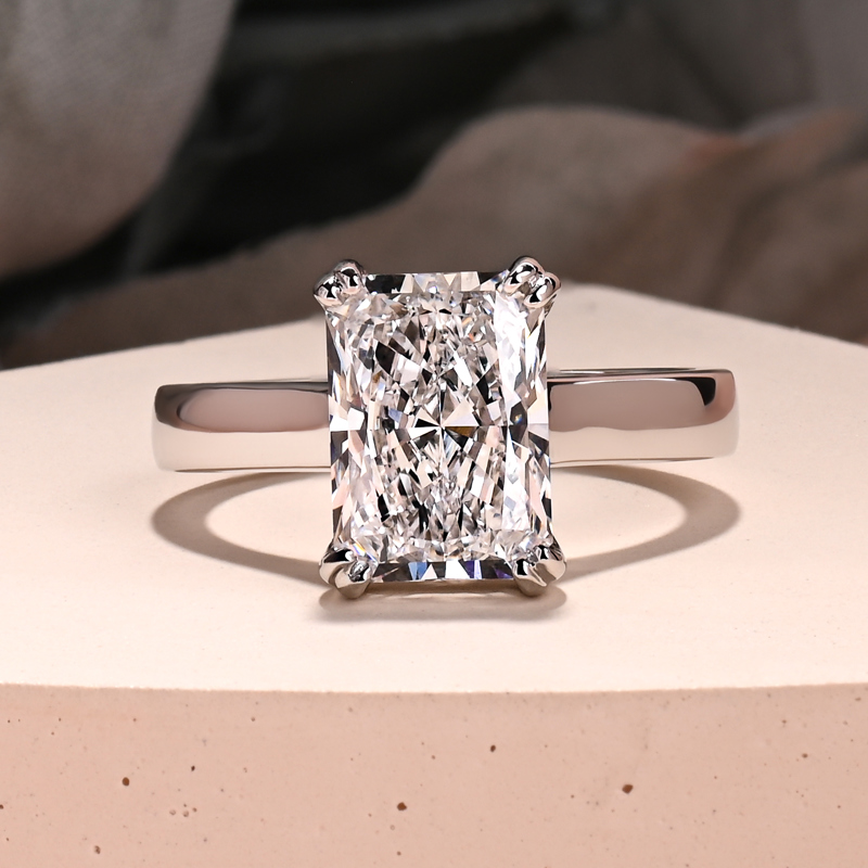 Cathedral Hidden 3-1/2ct Radiant