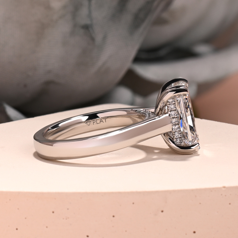 Cathedral Hidden 3-1/2ct Radiant