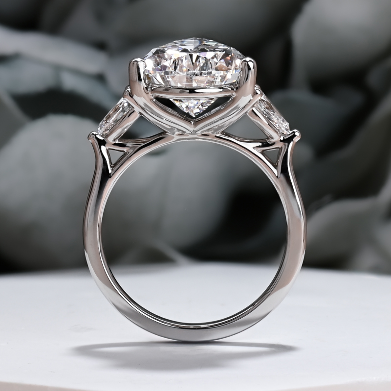 Grand 6ct Pear Three Stone