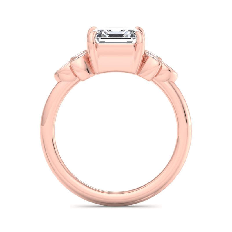 Rose Gold Arielle Sun & 1ct Asscher Center