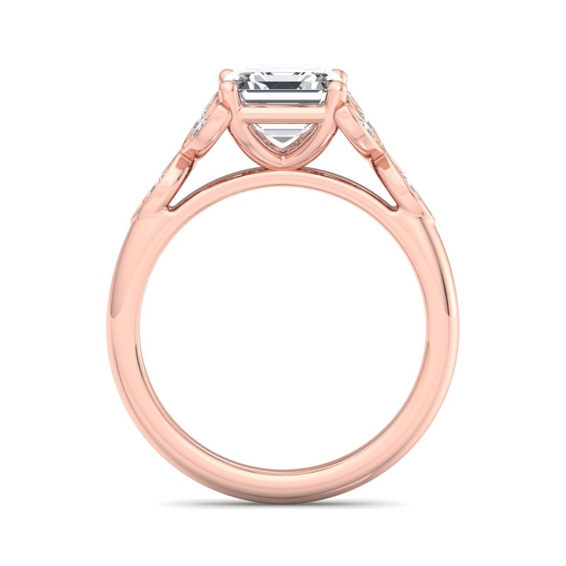 Rose Gold Aisling Dream  & 1ct Asscher Lab Grown Diamond Center