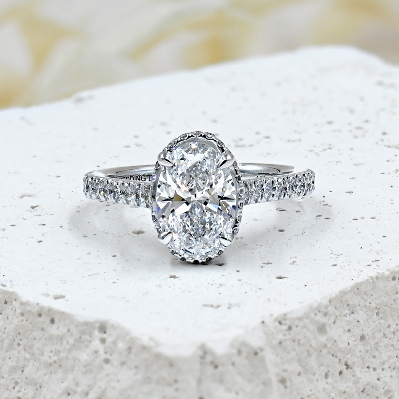 Custom Atia Hidden Summit 2ct Oval