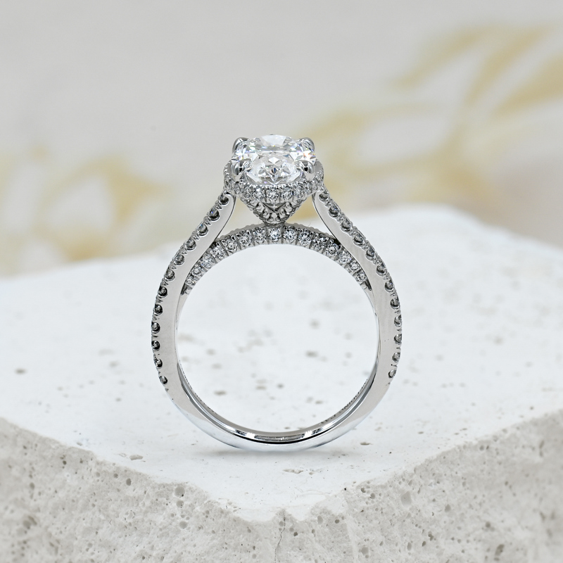 Custom Atia Hidden Summit 2ct Oval