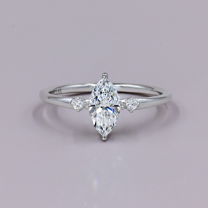 Petite Three Stone 1ct Marquise
