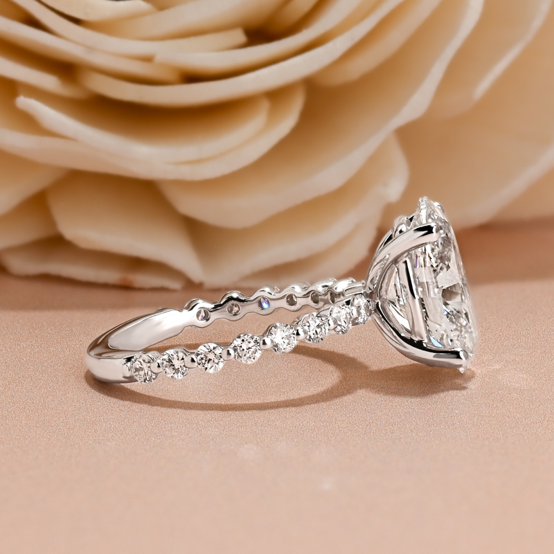 Floating Diamond Ring 3ct Oval
