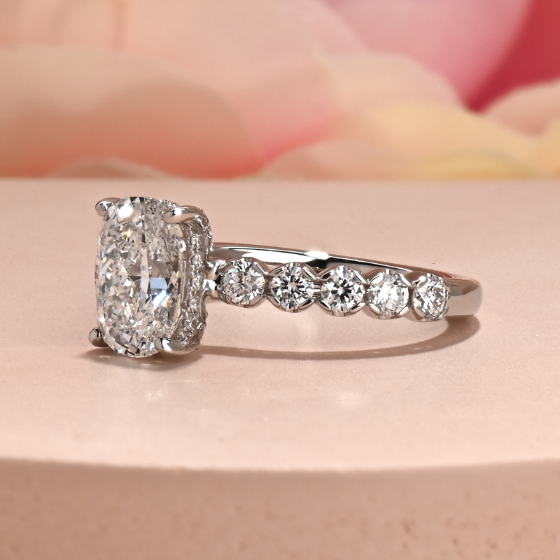 Custom Valentina 1-3/4ct Elongated Cushion