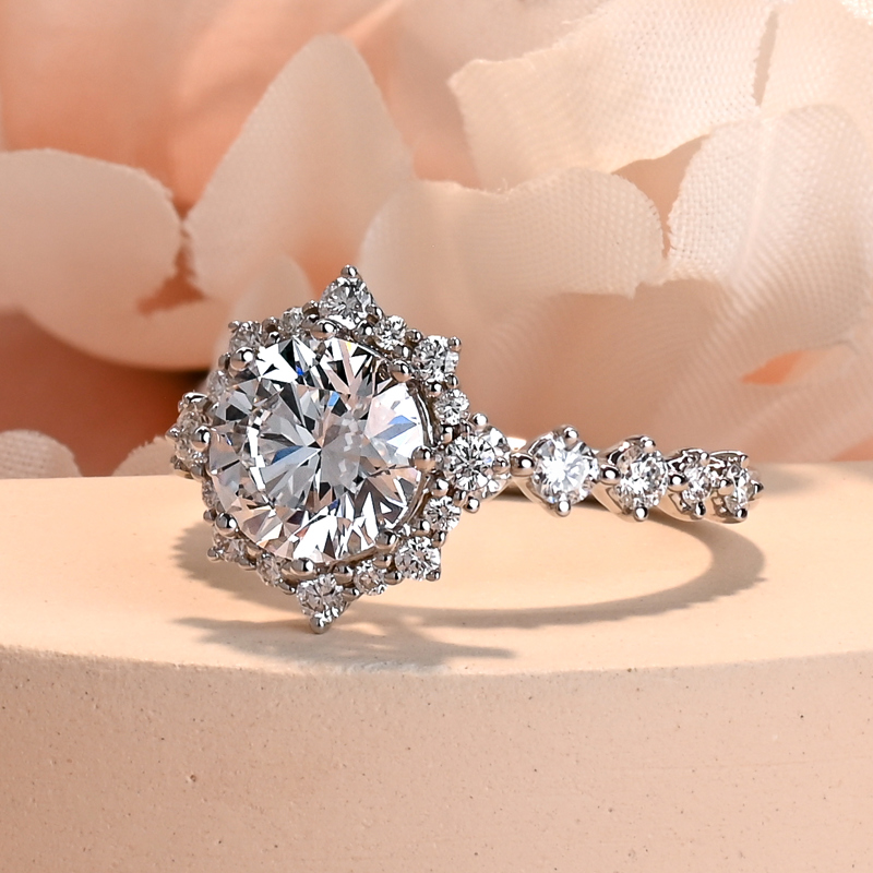 Heiress Halo Custom 2ct Round