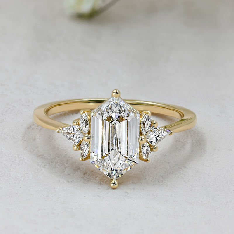 Lalilique 2ct Elongated Hexagon