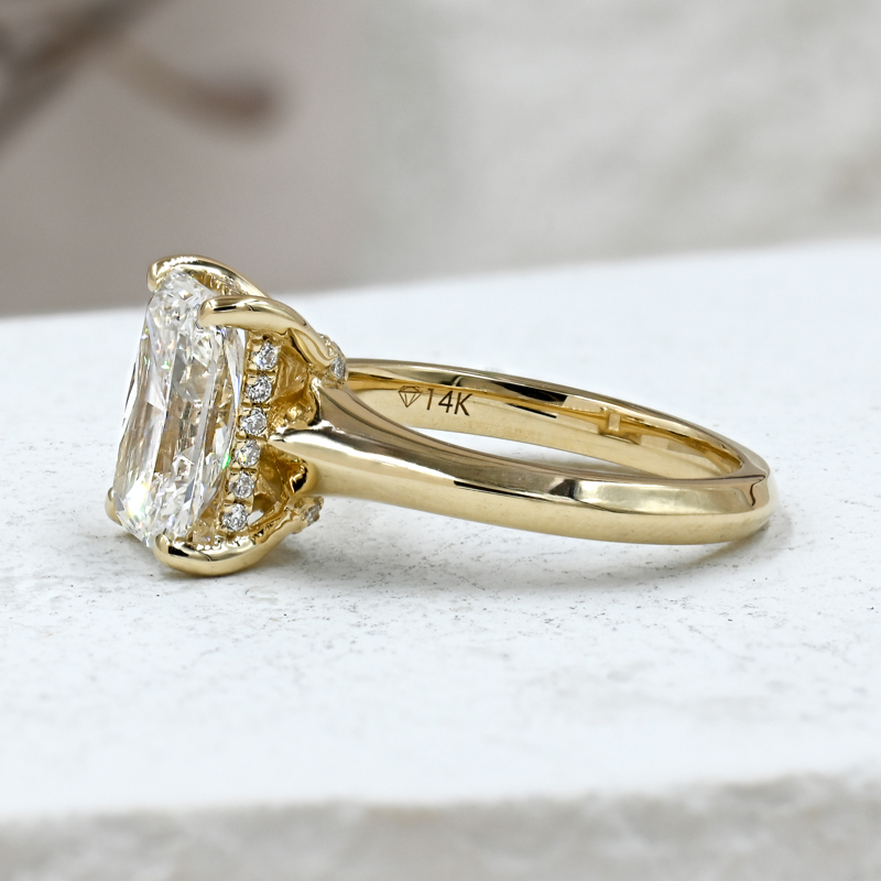 Ada Hidden Solitaire Radiant 2-1/4ct