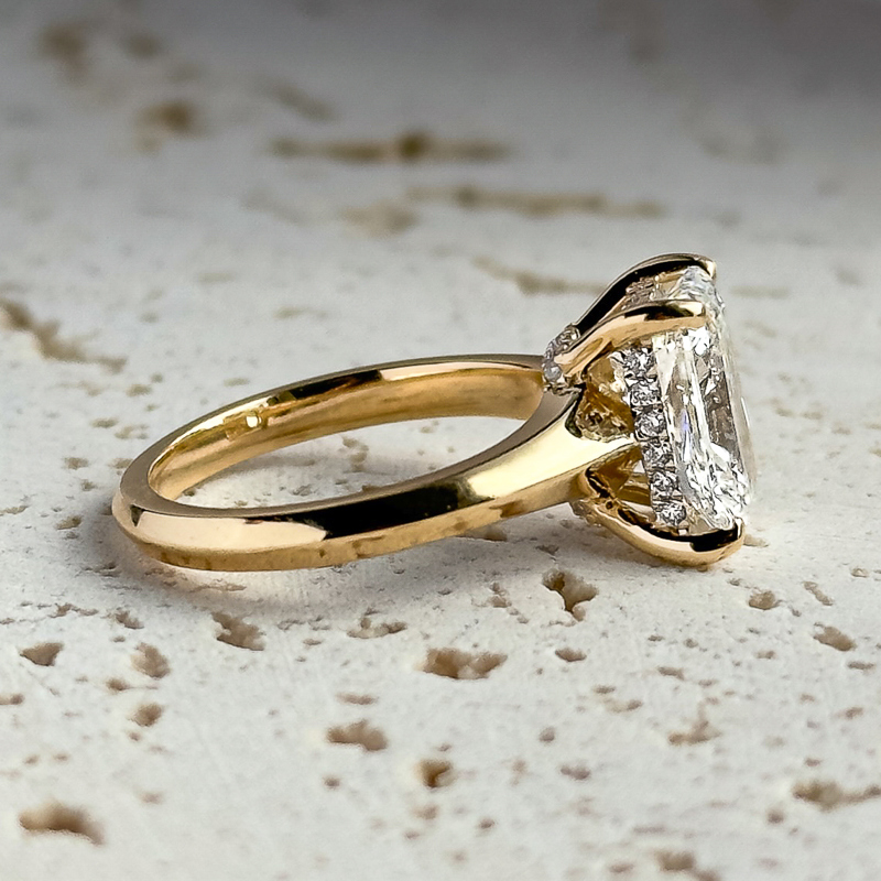Ada Hidden Solitaire Radiant 2-1/4ct