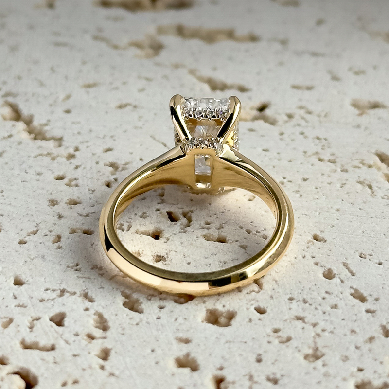 Ada Hidden Solitaire Radiant 2-1/4ct