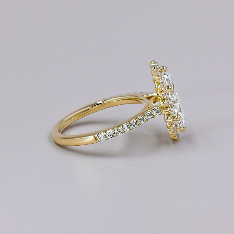 Floating 2ct Marquise Halo