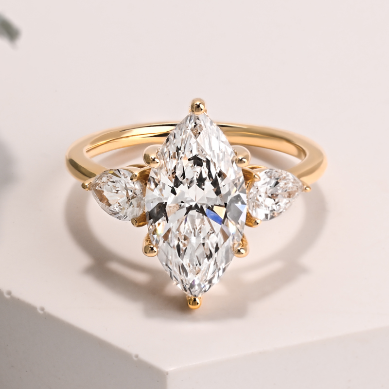 Three Stone 3ct Marquise