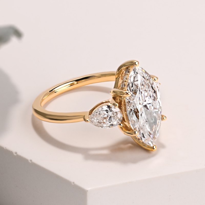 Three Stone 3ct Marquise