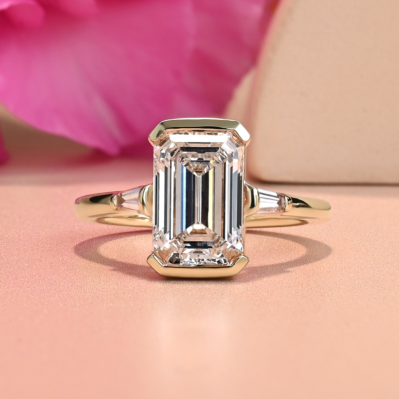 Deco Baguette 2-3/4ct  Emerald Ring