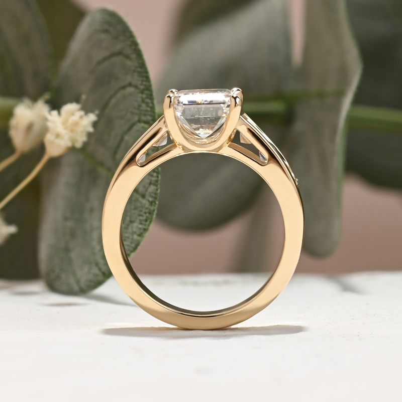 Bold 2-3/4ct Emerald & Baguette Ring