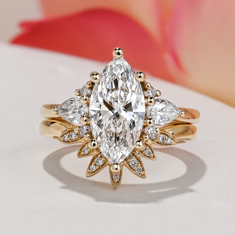 Custom 2ct Marquise Engagement Ring