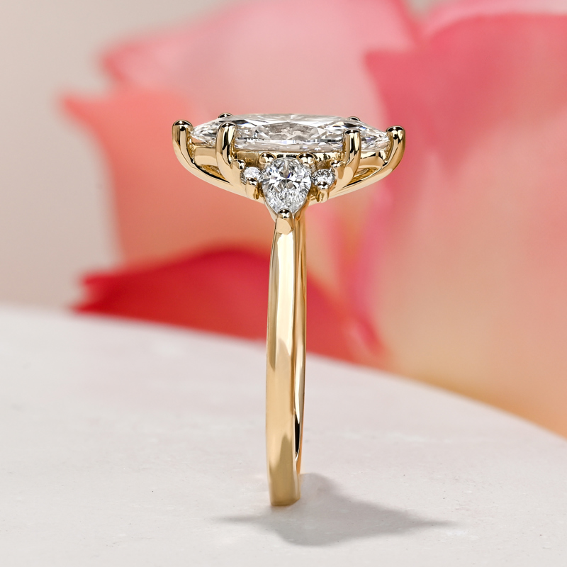Custom 2ct Marquise Engagement Ring
