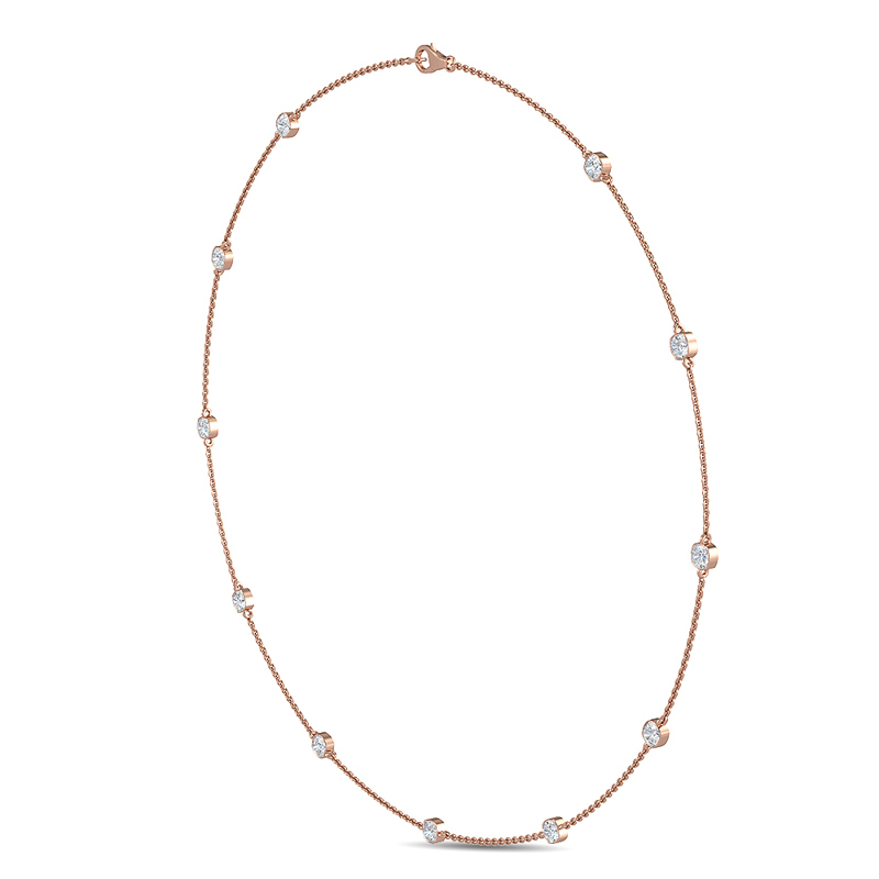 Rose Gold Cushion Lab Grown Diamonds by Yard (1ctw)