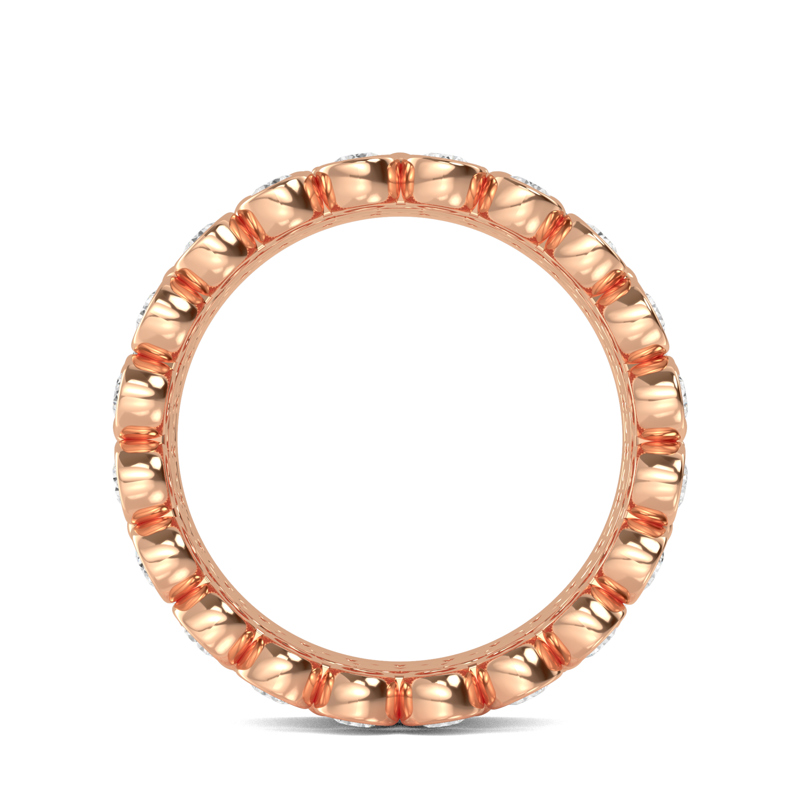 Rose Gold Lab Grown Diamond Bijou Ring Stack (1-1/2ctw)